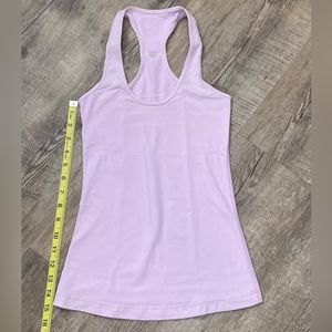 Lululemon Cool Racerback Tank in light violet color, size 2